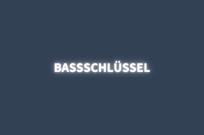 Basschlüssel lernen