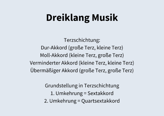 Dreiklang Musik