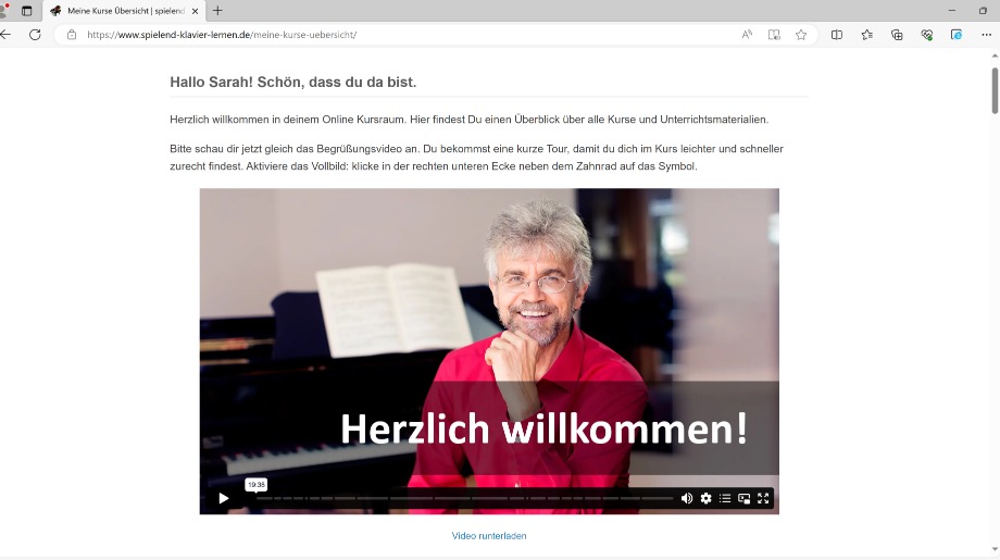 Spielend Klavier lernen login