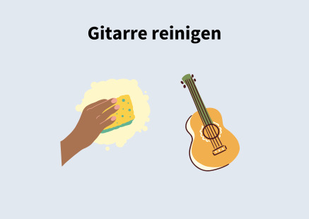 Gitarre reinigen